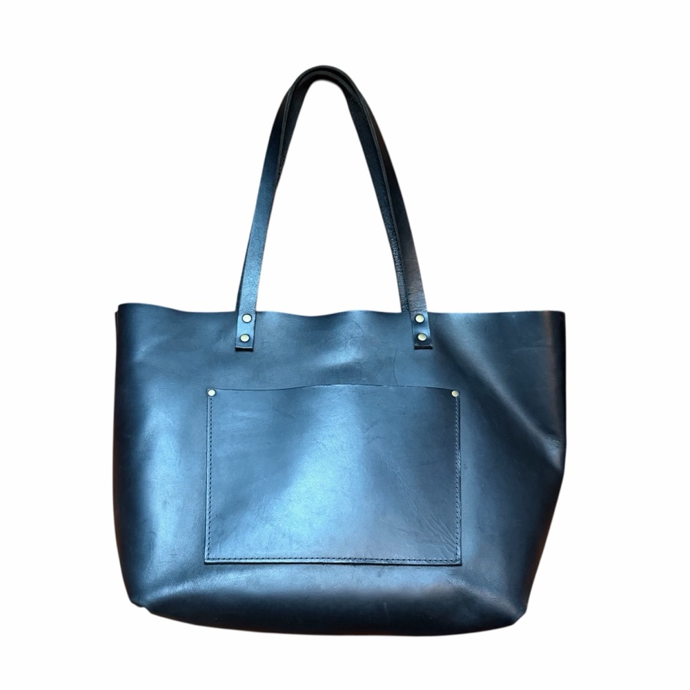 PORTLAND LEATHER Classic Tote Oversized Black